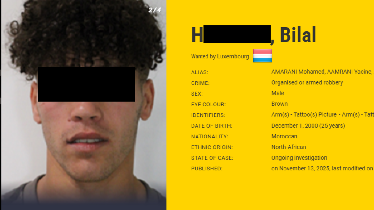 Luxembourg is seeking to extradite Bilal H over alleged involvement in a violent burglary in Oberkorn in 2023