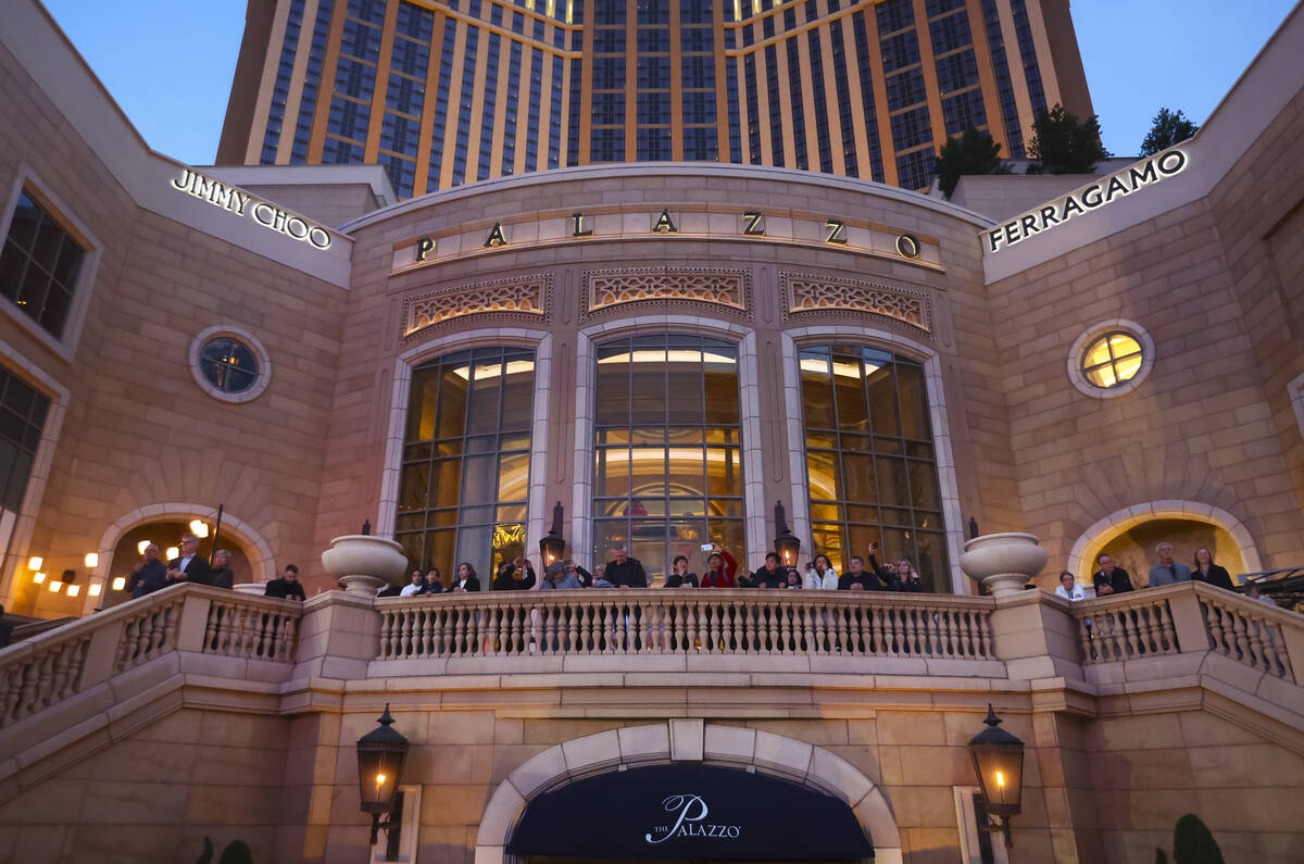 The Palazzo along the Las Vegas Strip on Thursday, Nov. 20, 2025. (Chase Stevens/Las Vegas Revi ...