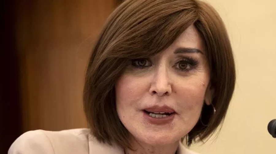 University Minister Anna Maria Bernini (pictured) clashes with medical students