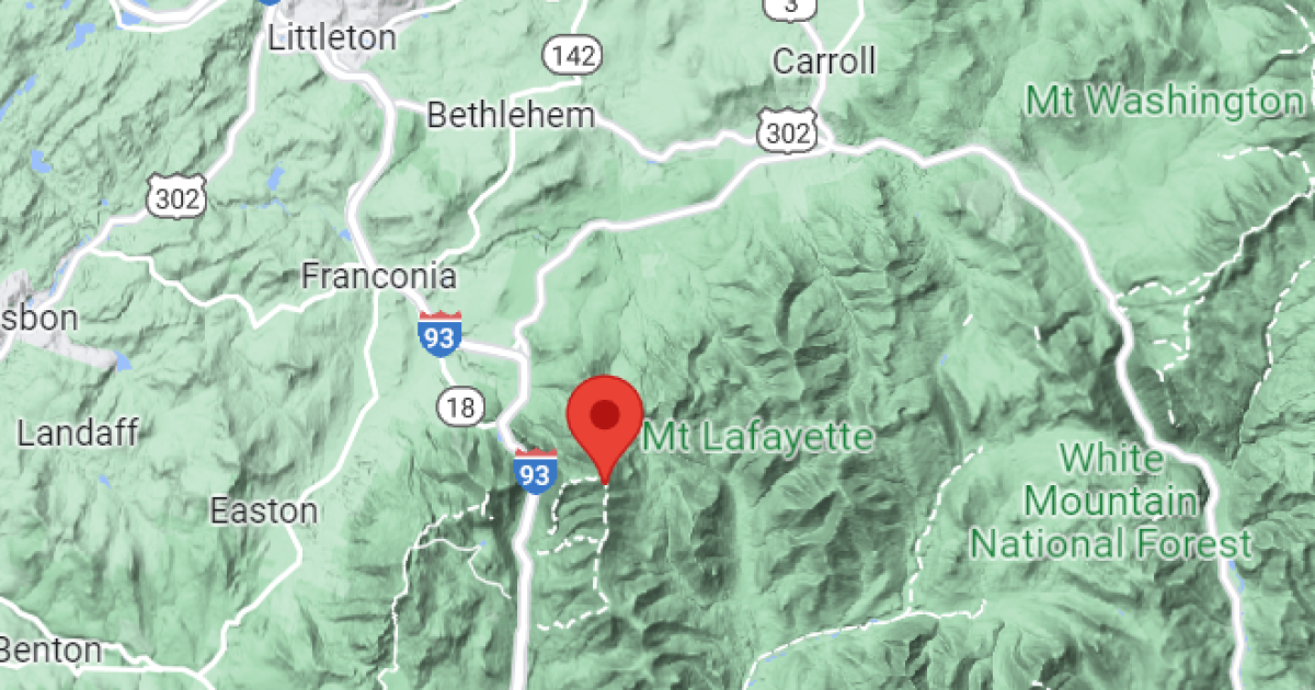 NH Fish and Game rescued two MA hikers from Mount Lafayette early Saturday morning