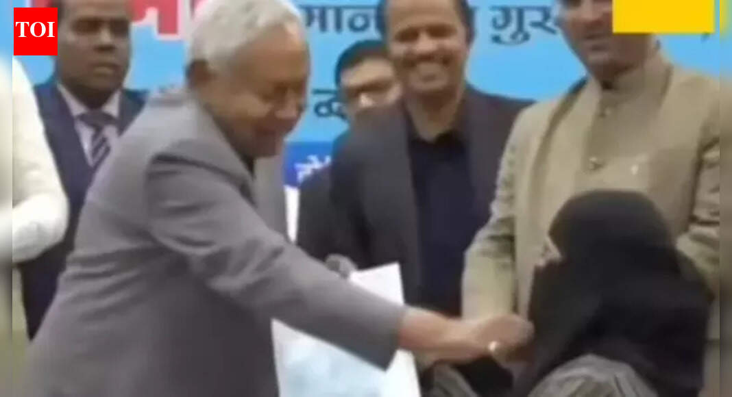 Nitish’s act sets off hijab row in J&K; Omar, PDP trade fire | Srinagar News