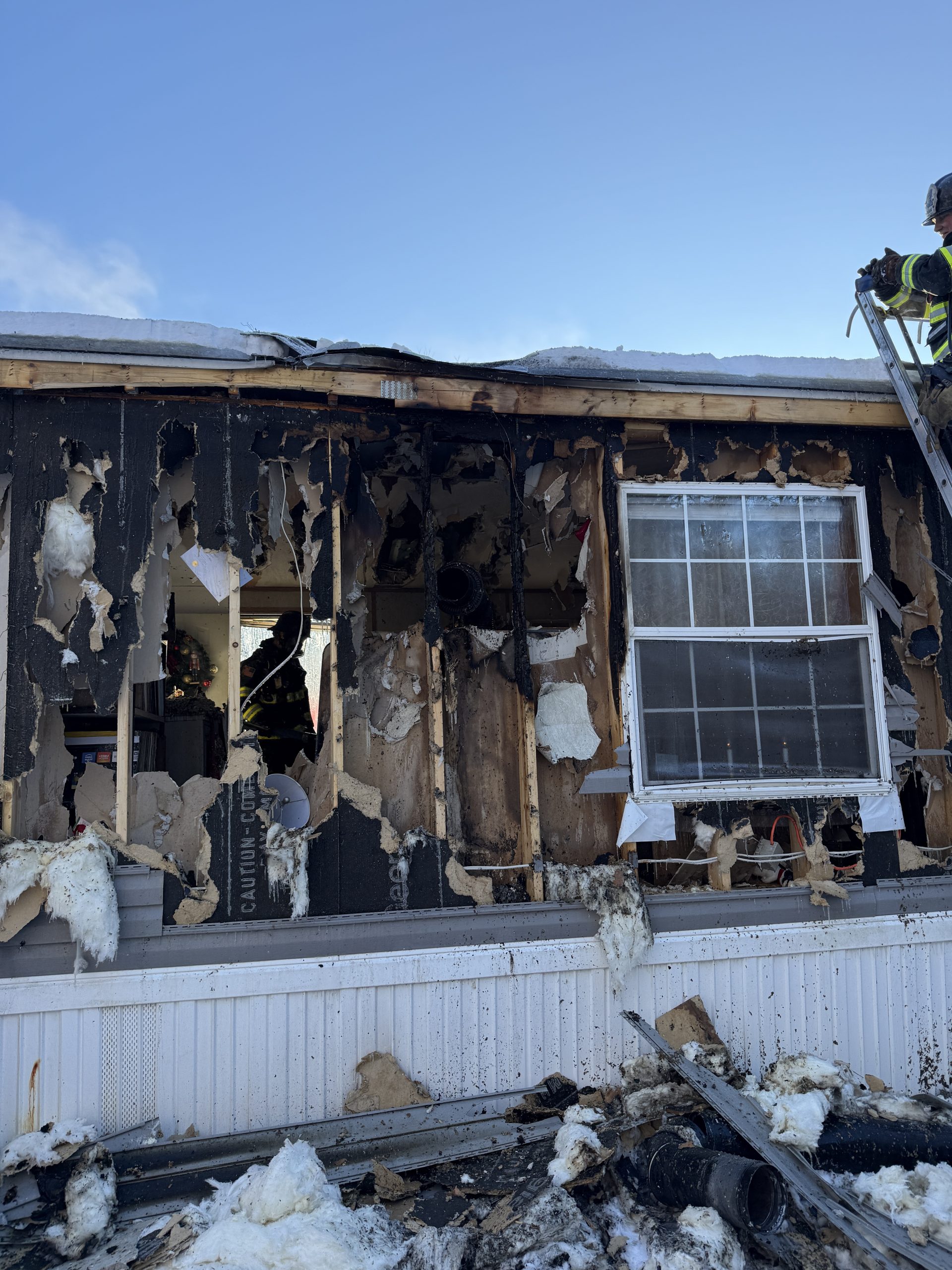 Northfield mobile home fire displaces three residents