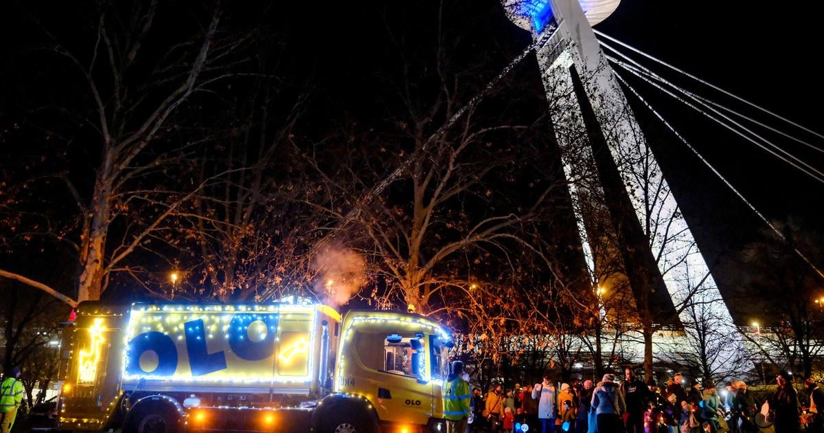 Not just trams and buses: festive waste-collection truck brightens Bratislava, too