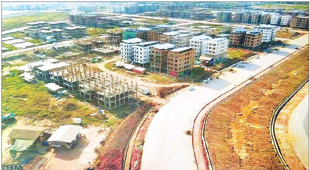 Initial phase of a public rental housing project includes 10000 units at Dagon Myothit (South) Township was under implementation