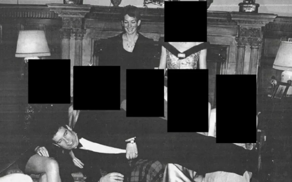 Photo of Andrew lying on laps at Sandringham in new Epstein files
