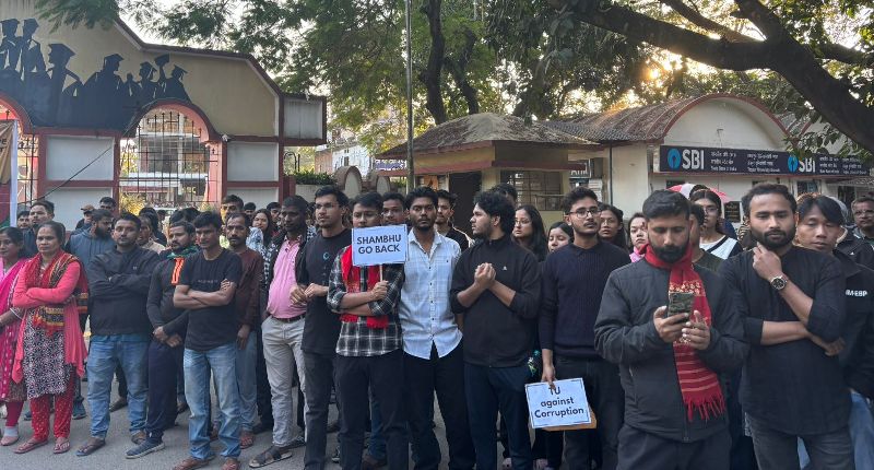 Protests intensified at Tezpur University as Education ministry team visits