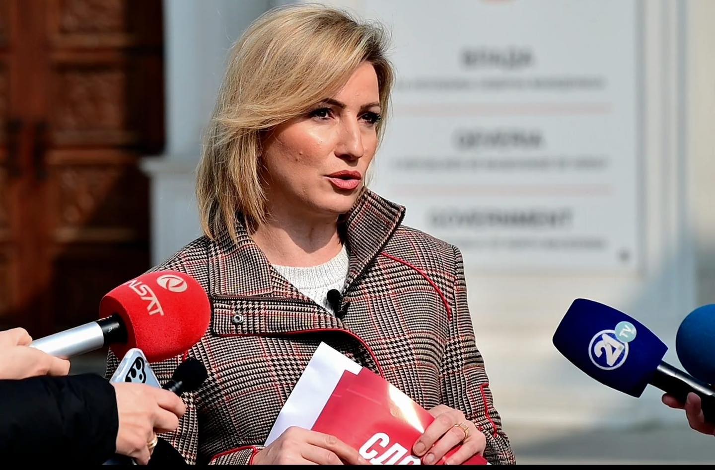 SDSM attacks media outlets for their reporting on Filipce's "migrant invasion" claims