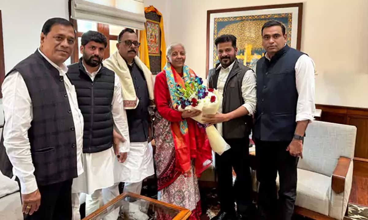 Telangana CM Revanth Reddy meets Union Ministers in Delhi