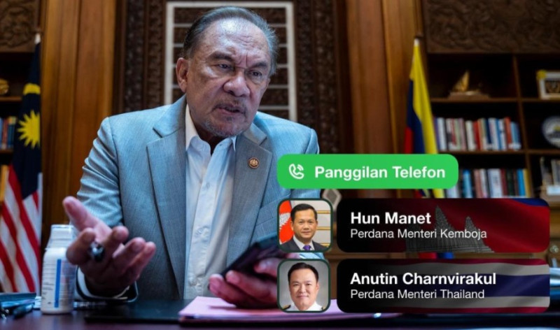 Thailand-Cambodia conflict: Anwar contacts both leaders, Malaysia continues to support peaceful dialogue