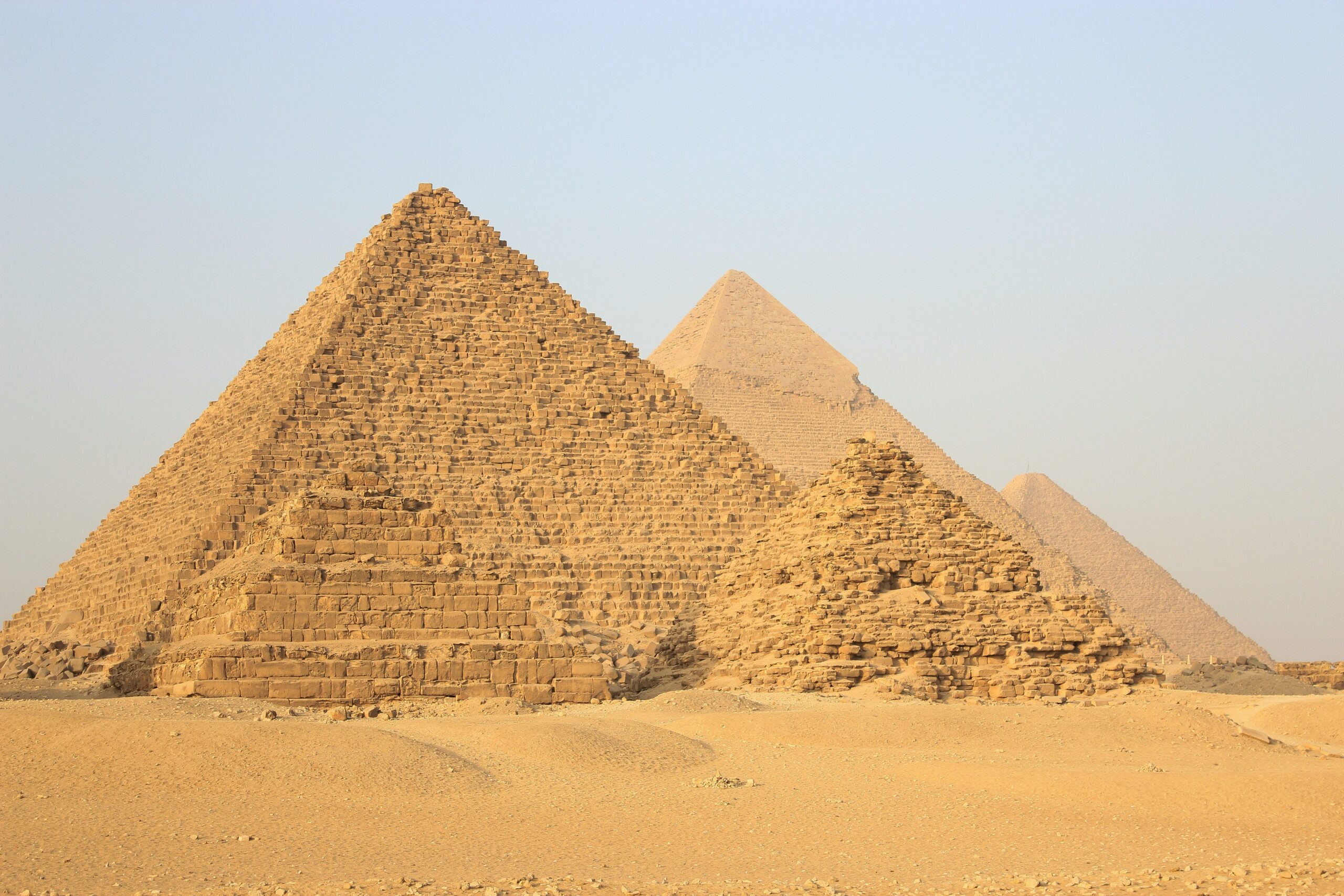 The tombs of the slaves who built the pyramids