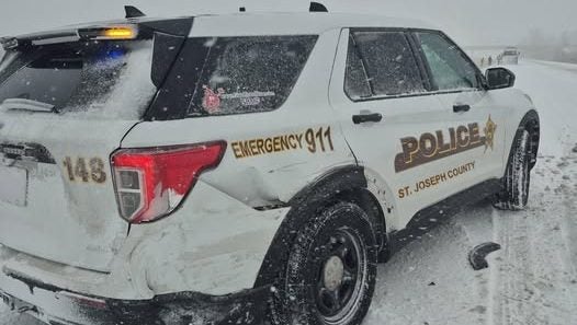 Three first responders struck in separate crashes Saturday