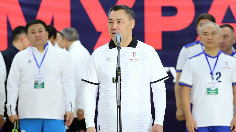 Traditional friendly football tournament "Muras" kicks off in Bishkek with participation of Sadyr Japarov