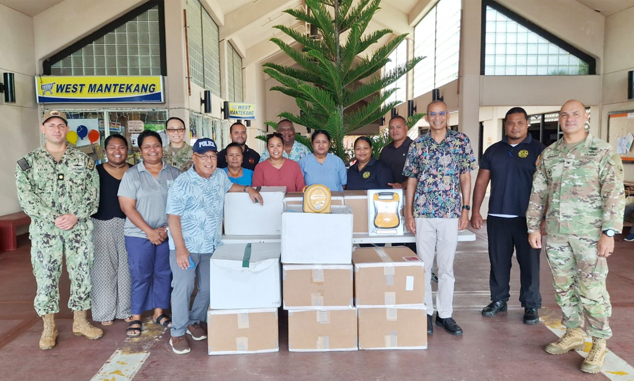 U.S. Embassy donates 40 Life-Saving defibrillators to enhance Palau’s Emergency Response