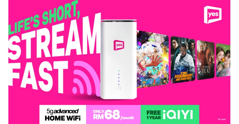 Yes Unboxes the Drama with 5g advanced Broadband + FREE 1 Year iQIYI Access