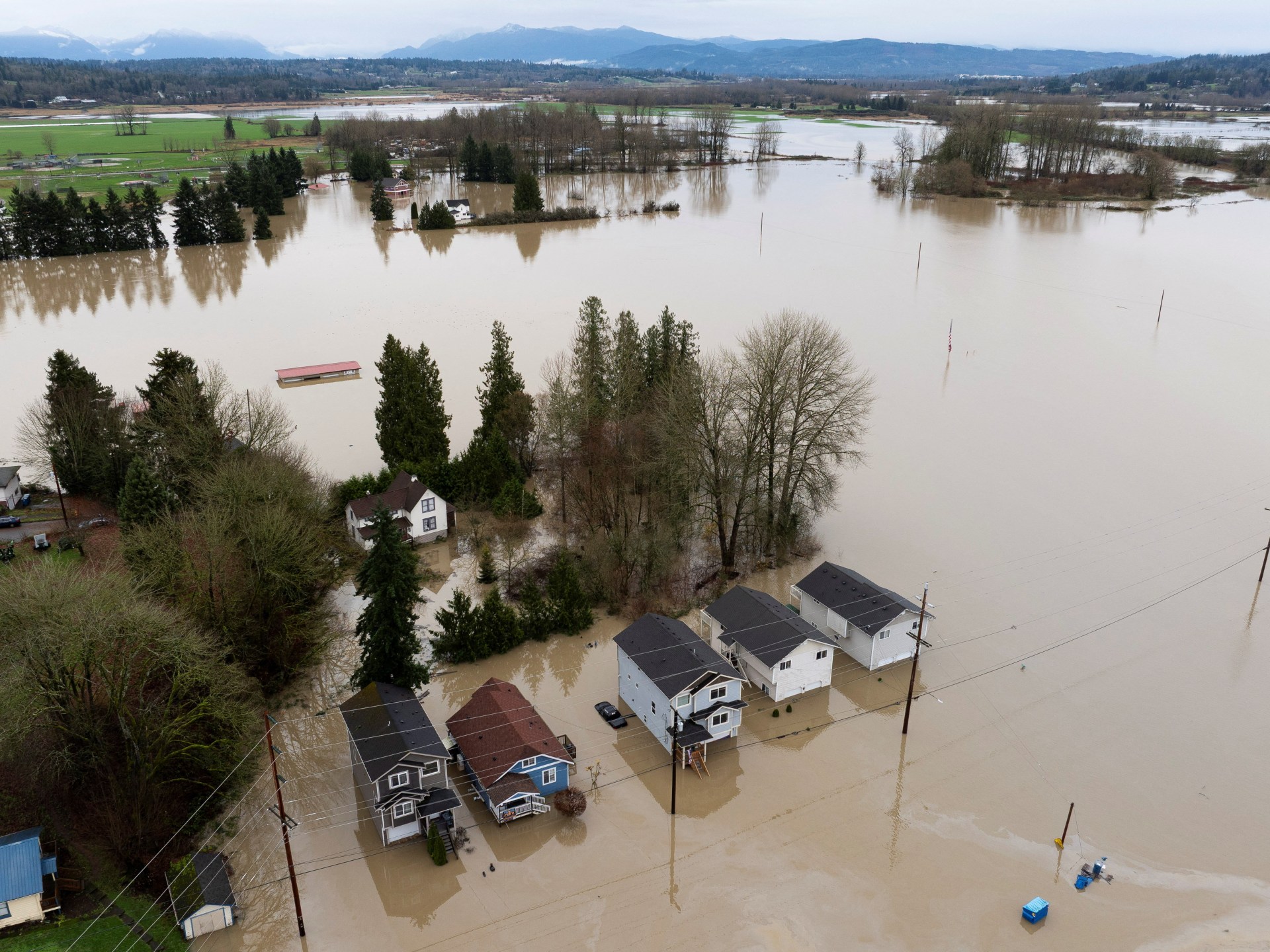 ‘Catastrophic flooding’ in North America’s Pacific Northwest as rains ease | Weather News