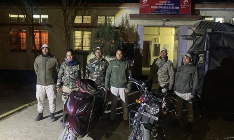 Anti-vehicle theft squad recovers two stolen vehicles in Tengnoupal