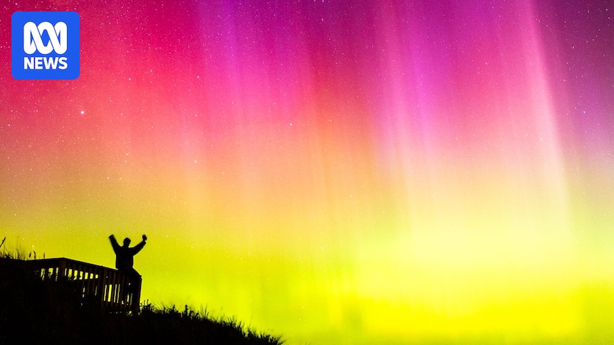 Aurora australis seen across Australia as geomagnetic storms deliver spectacular light show