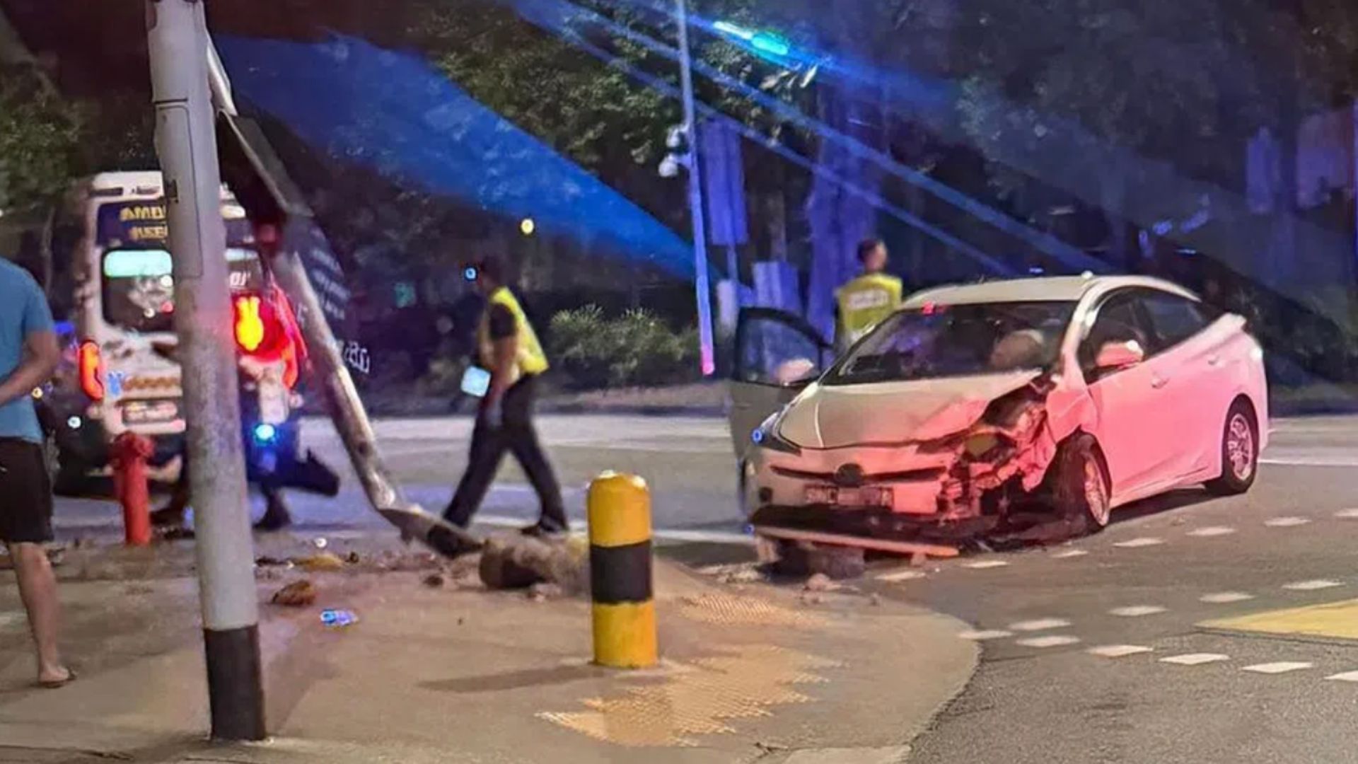 Driver arrested on suspicion of drink driving after crashing into ...