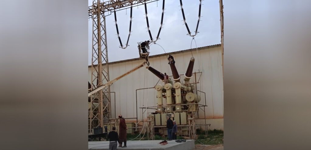 Equipping the new transformer at Marawa Station to enhance network stability