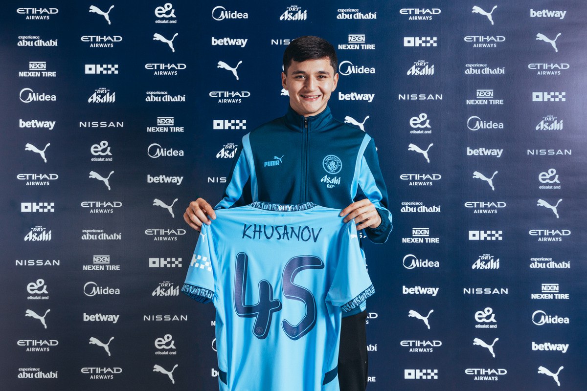 Guardiola Praises Uzbekistan’s "Top" Khusanov After Champions League Start