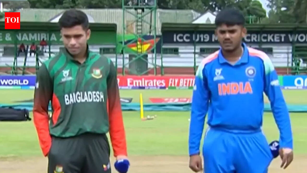 Handshake drama returns at U-19 World Cup! India, Bangladesh captains refuse pleasantries at toss - WATCH | Cricket News