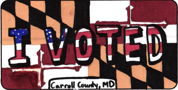 Here are the winners of Carroll’s ‘I Voted’ sticker contest