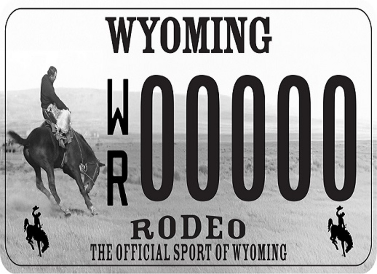 How To Get Wyoming's Offical Rodeo Licence Plate