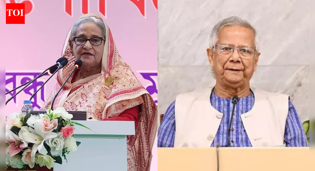 'Illegal usurpers have pushed Bangladesh towards darkness': Sheikh Hasina takes aim at Muhammad Yunus