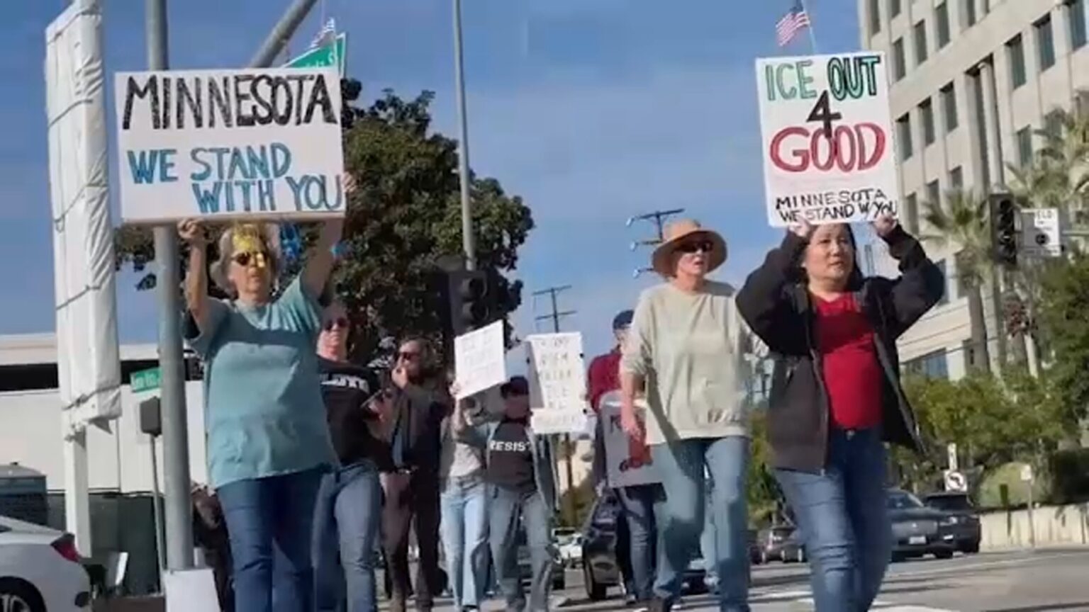 Los Angeles protests: Thousands converge in downtown for national ‘ICE ...