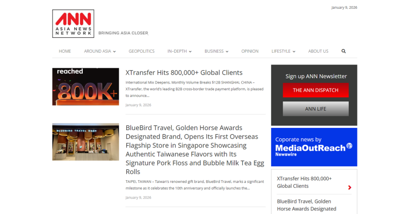 Media OutReach Newswire and Asia News Network (ANN) Form Corporate News Release Partnership