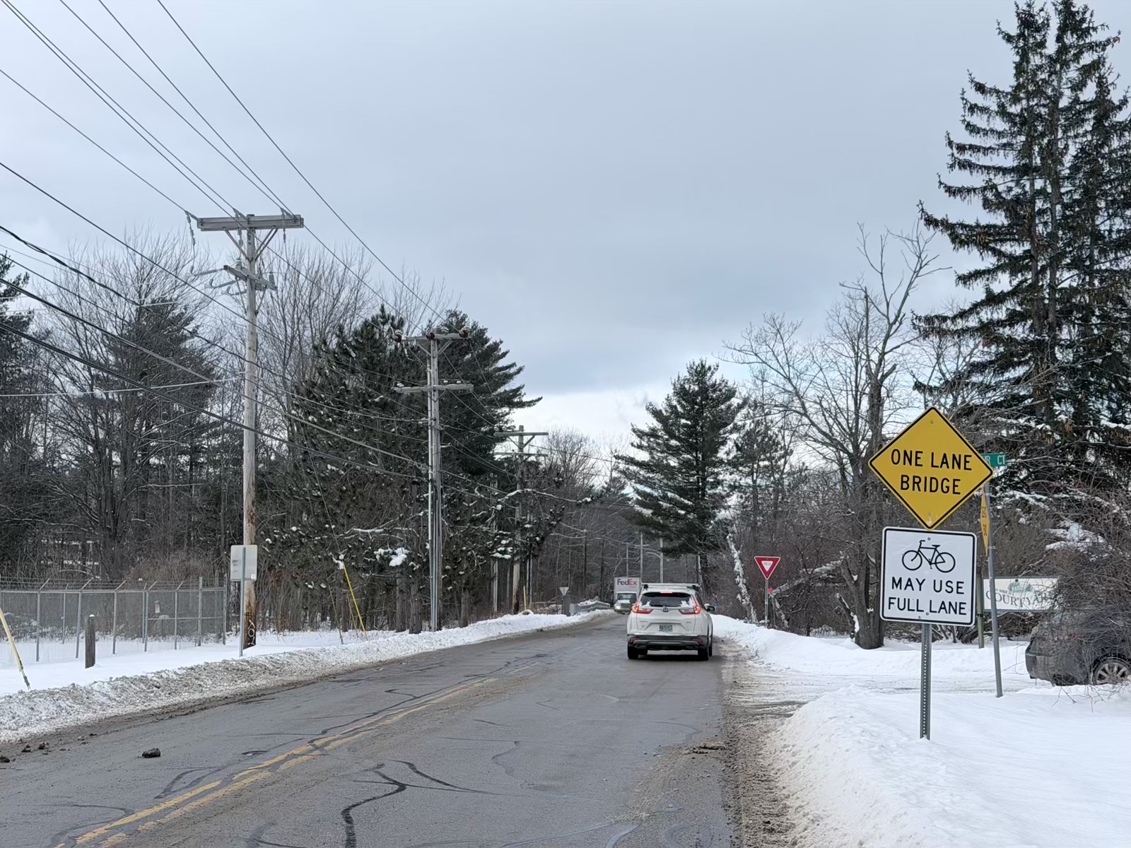 Officials Bring Back Yield Signs at One-Lane Burlington Bridge