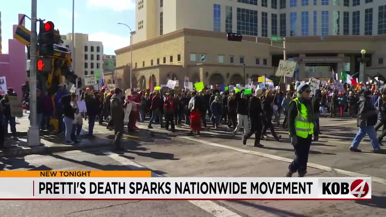 Protesters gather in Albuquerque after Minneapolis shooting