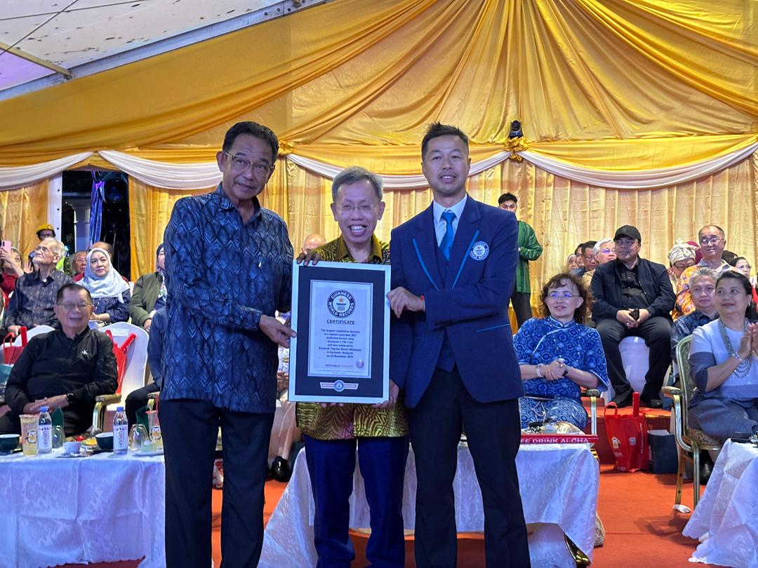Sarawak claims Guinness World Record with over 1,700km drone journey