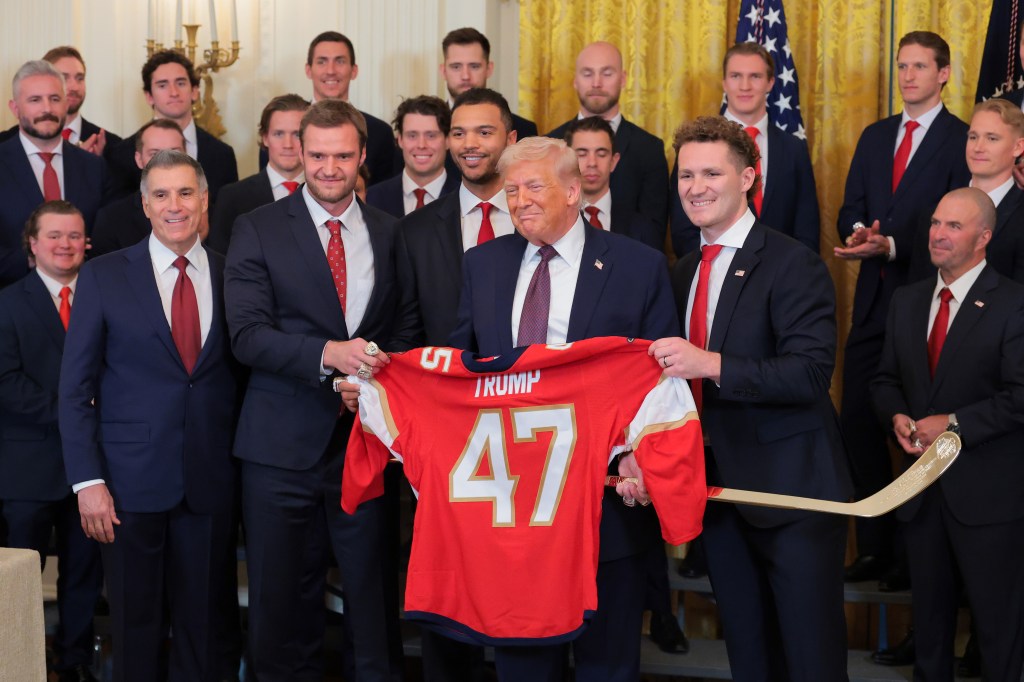 Stanley Cup champion Florida Panthers again feted at White House