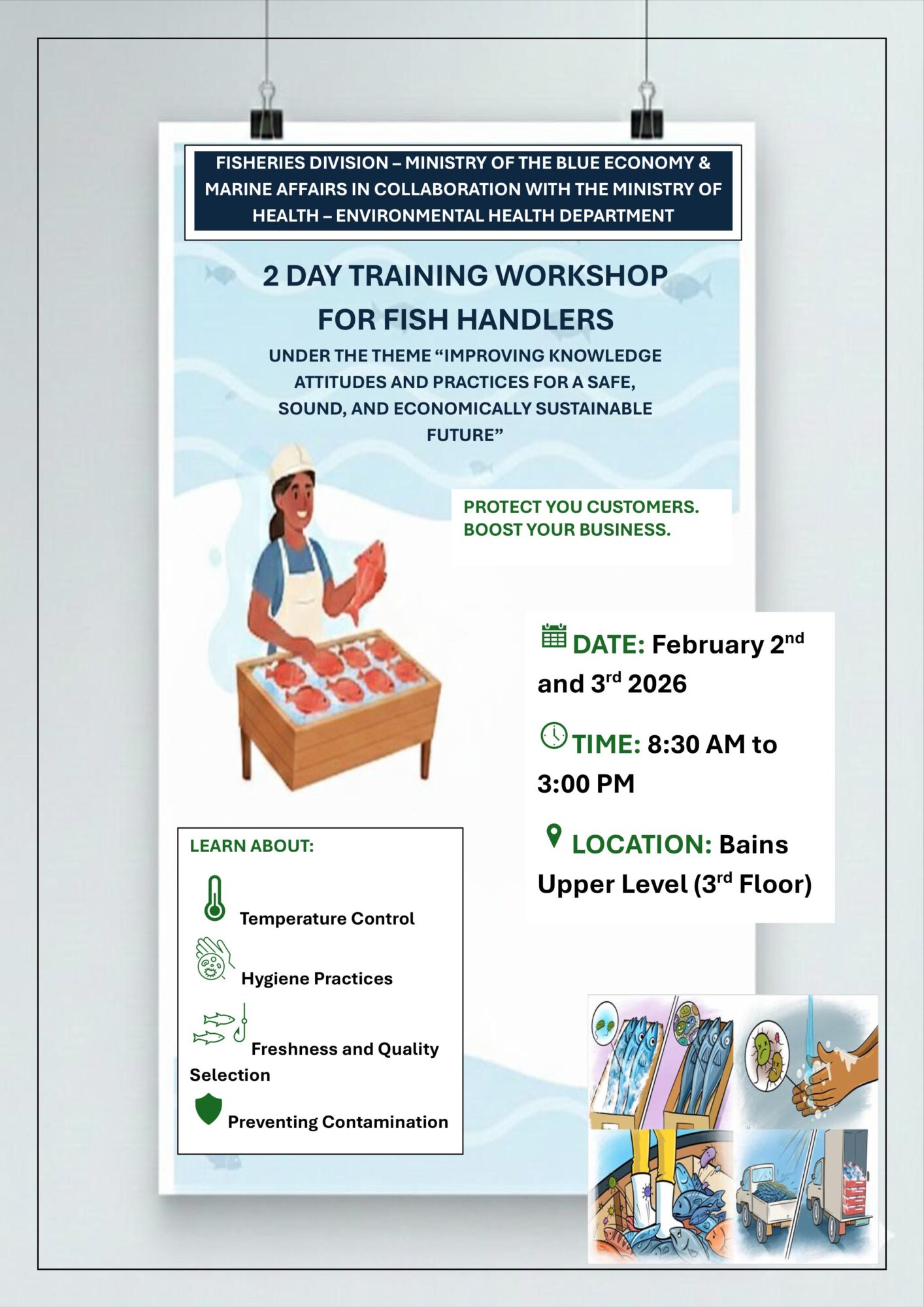 Temporary closure of the Grenville Fish Market