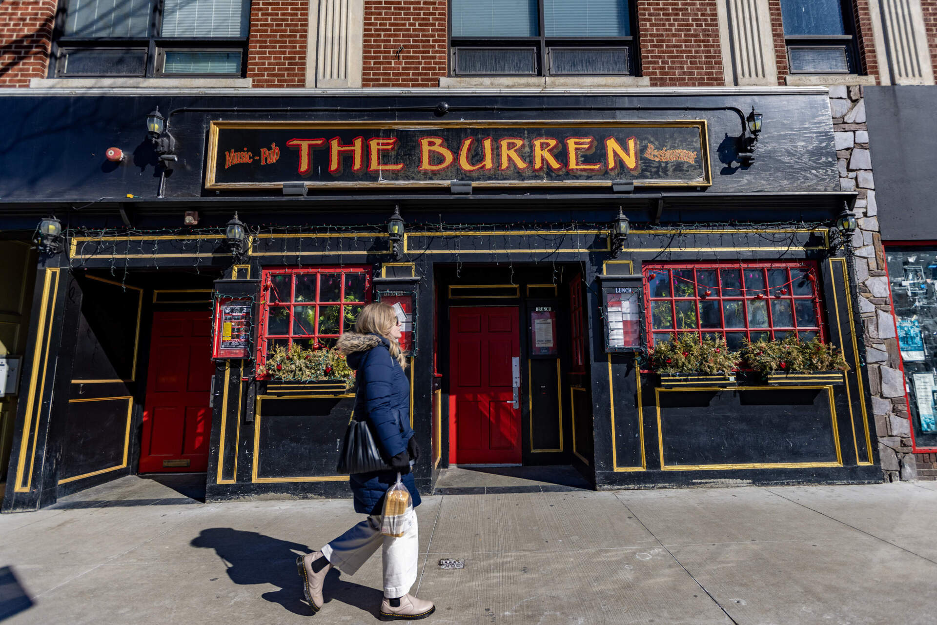 The Burren in Davis Square in Somerville. (Jesse Costa/WBUR)