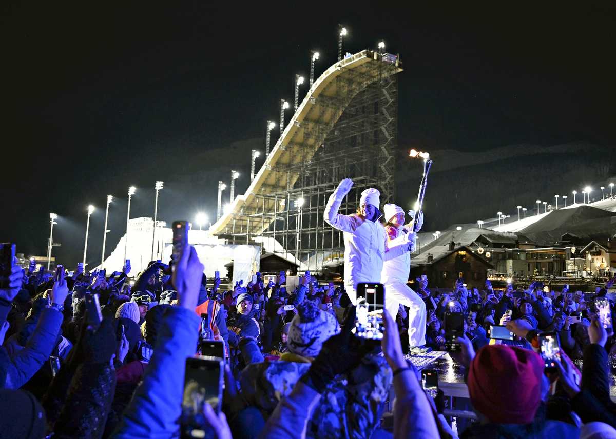 Winter Olympics 2026: Olympic Flame Reaches Livigno 1 Week Before Games Open; Cheering Crowd, Fireworks Greet Final Runner