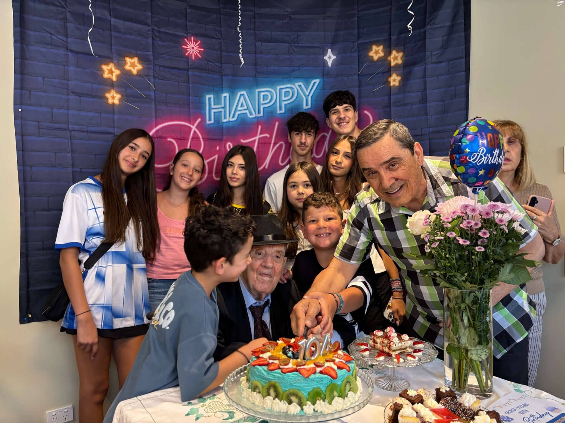 ‘Big Pappou’ George Lygouris celebrates 104th birthday