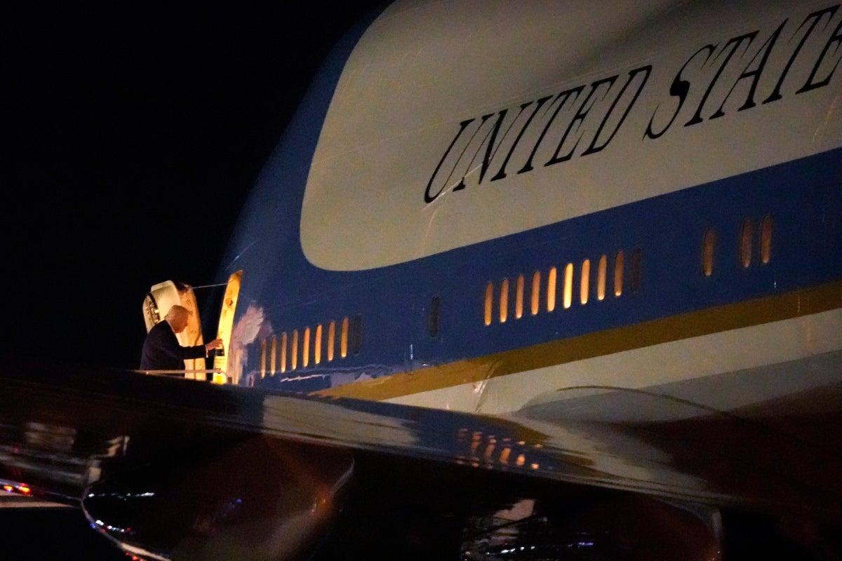 Air Force One will be painted red, white and blue as Trump has hinted, US military says