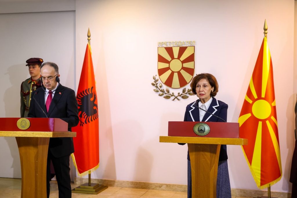 Albanian President Begaj visits Macedonia