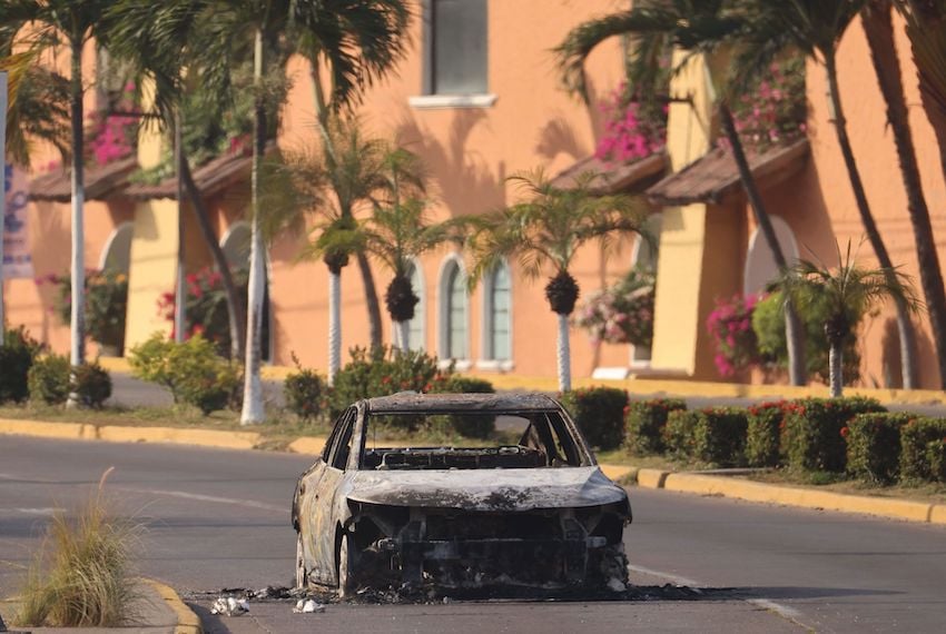 Blockades and arson attacks have been reported everywhere from the Jalisco highlands to Guadalajara and the state's southwestern border with Colima.