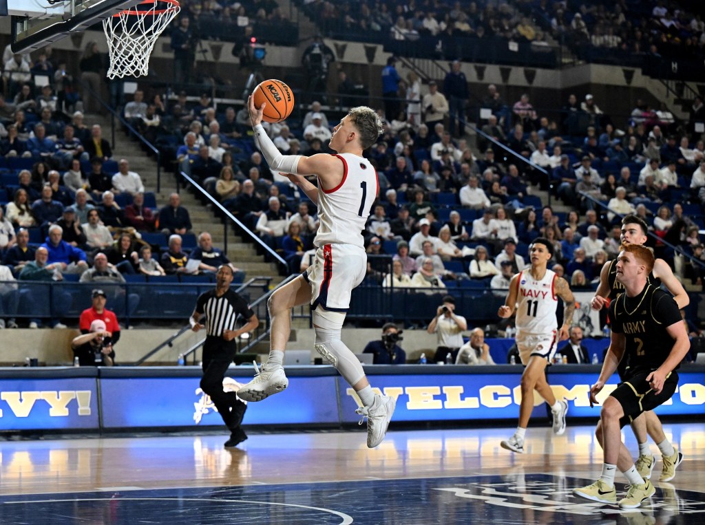 Benigni, Kehoe lead Navy men’s basketball in 81-63 rout of Army in Star game