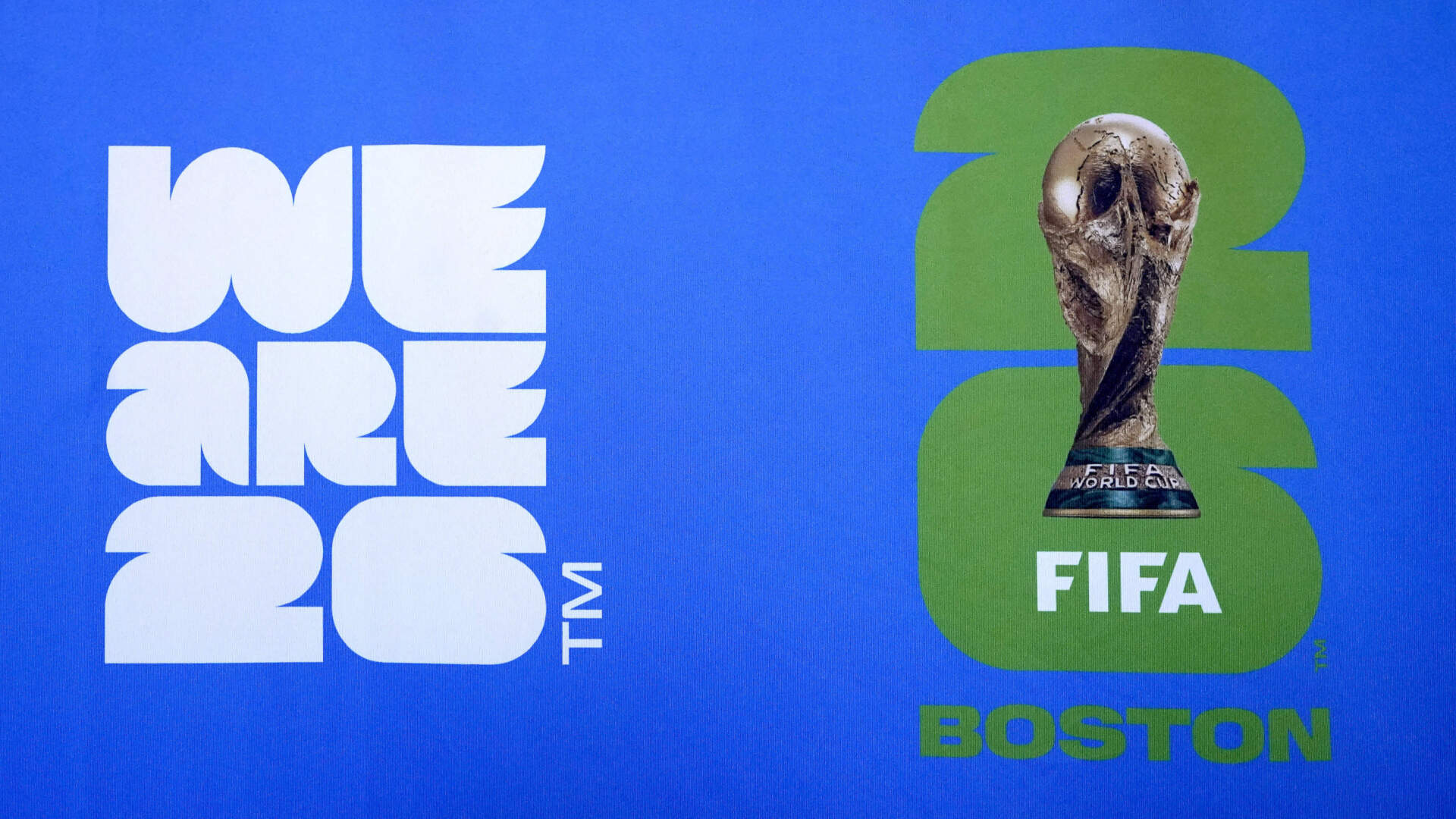 A logo for Boston Soccer 2026's local branding for the 2026 World Cup.