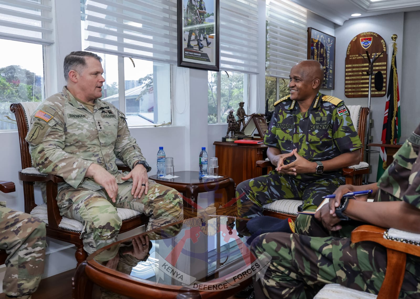 Gen Kahariri holds hosts US AFRICOM Deputy Commander