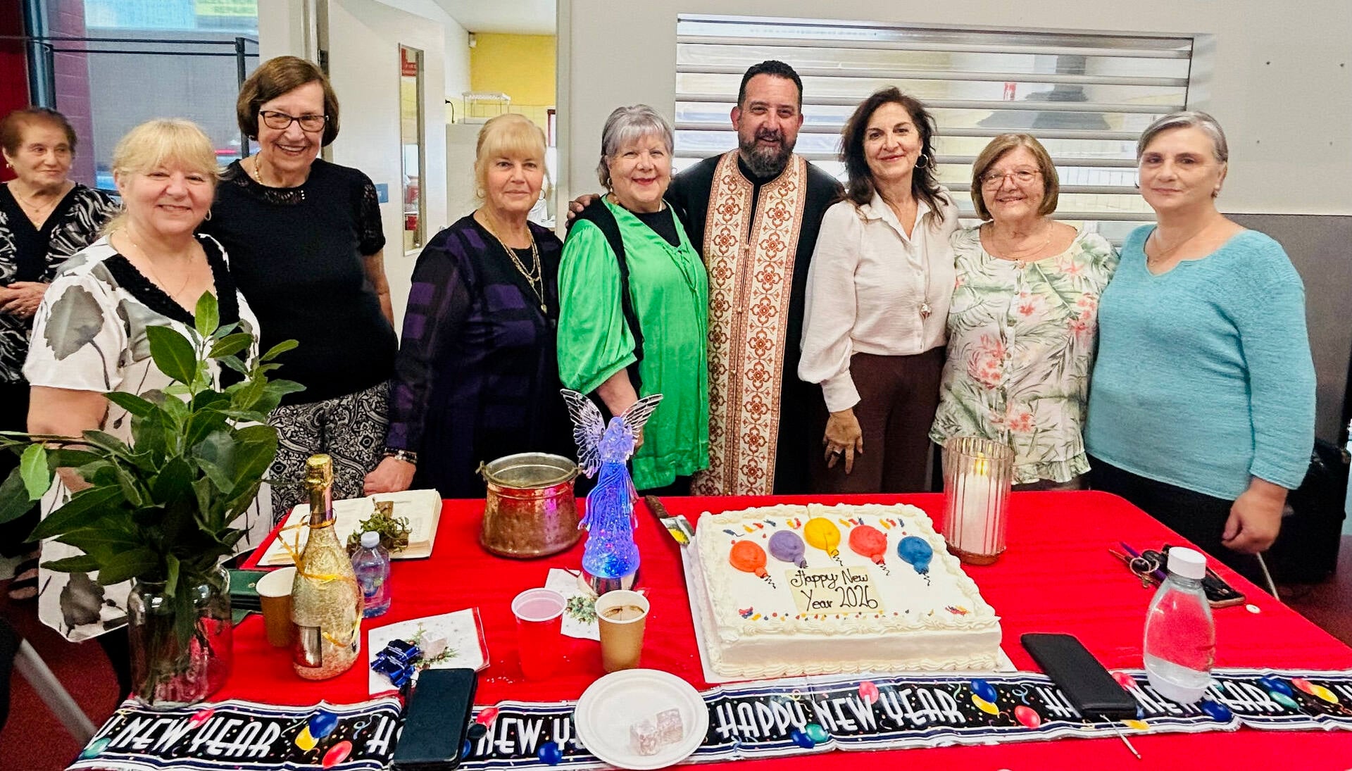 Greek Orthodox Women in Whittlesea cut Vasilopita to start the year