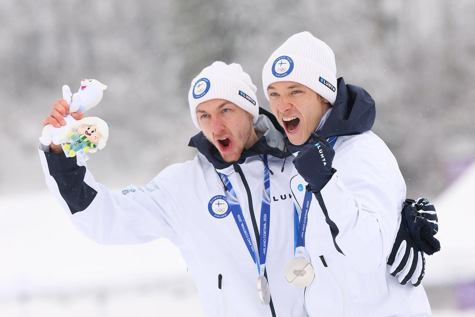 Herola and Hirvonen Win Silver for Finland in Nordic Combined Team Event at the Milan-Cortina Olympics | Finland Today | News in English