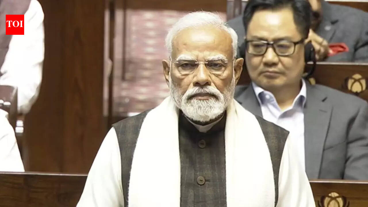 'Kharge can sit and shout slogans': PM Modi's dig at opposition leaders protesting in Rajya Sabha | India News