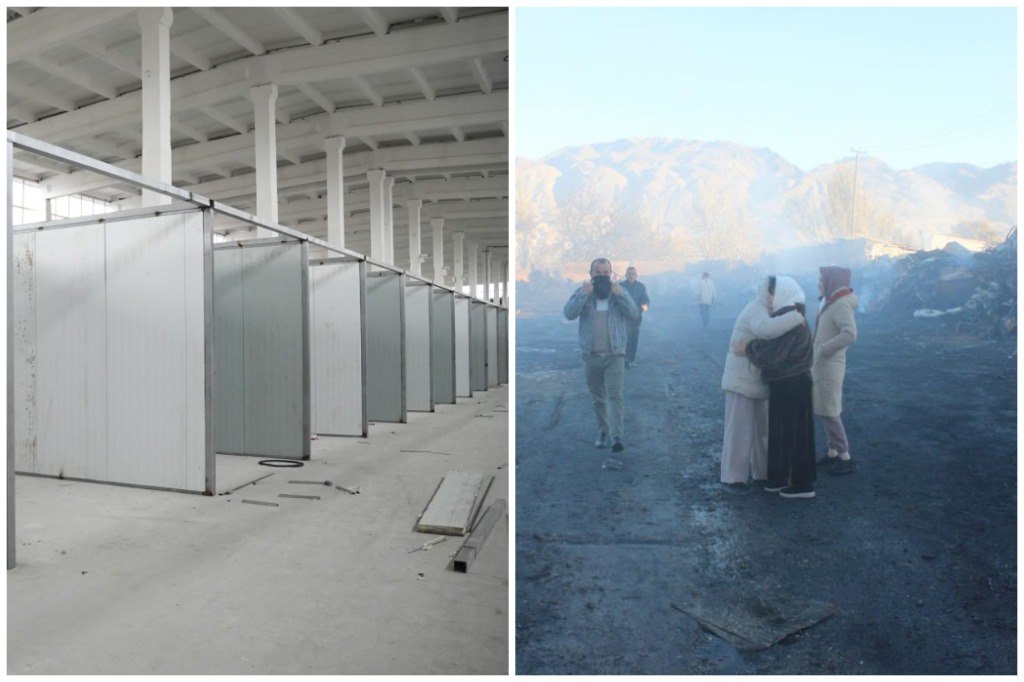 Merchants from burned bazaar in Panjakent express concerns over new shop prices