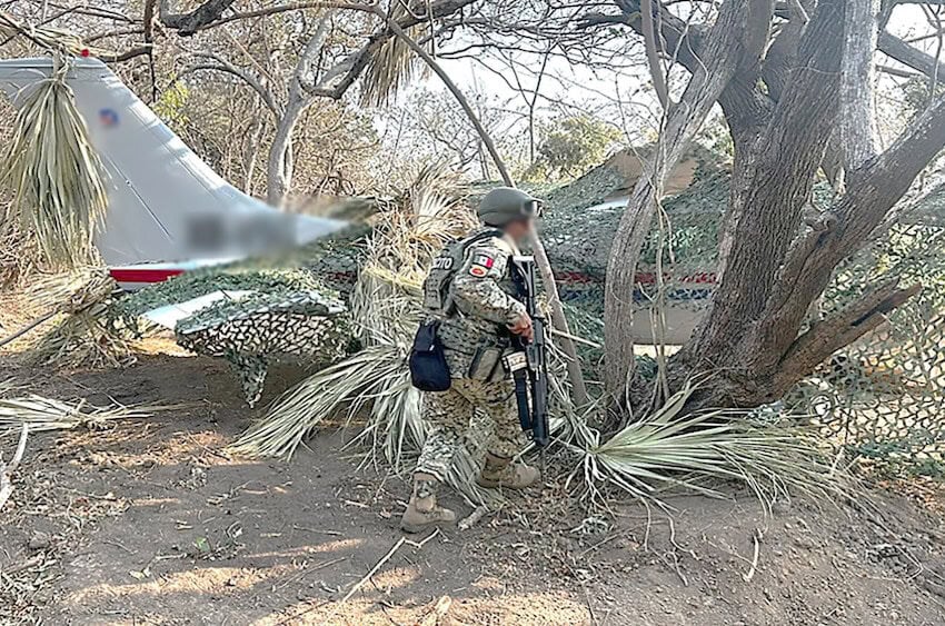 Drug plane in Oaxaca