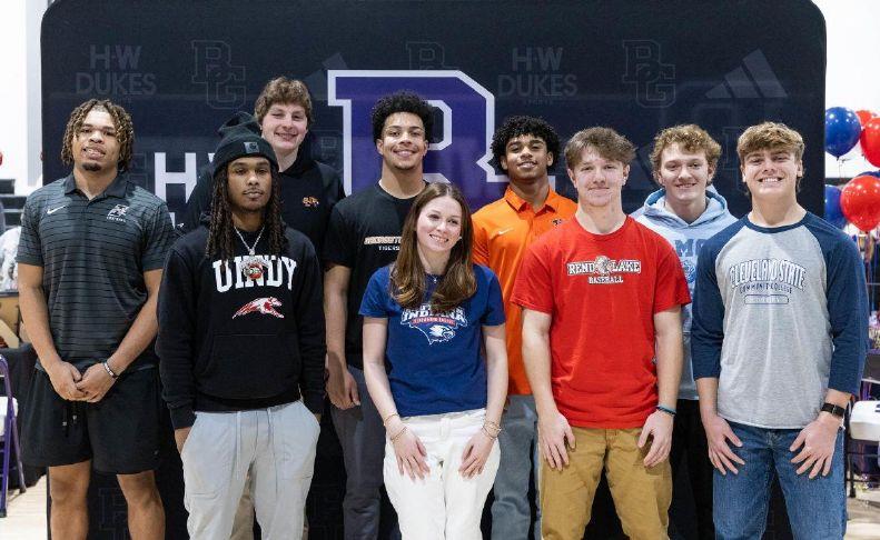 Nine BGHS student athletes sign to play at collegiate level